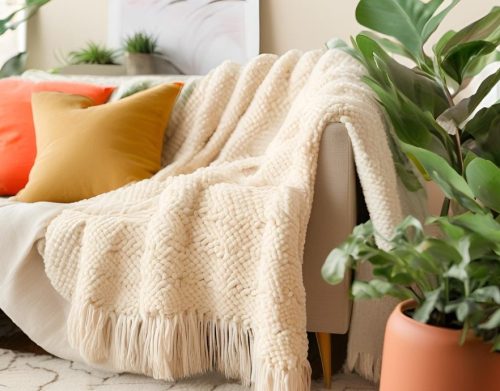 Creating a Cozy Home - Couch with Blanket